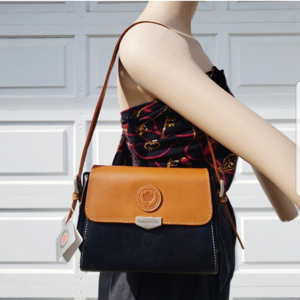 Italia Moda Brow/Black Small Purse